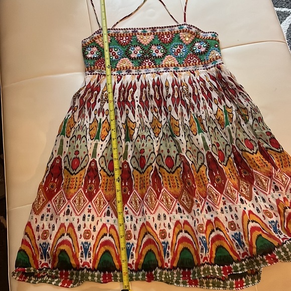 EUC ZARA STRAPY EMBELLISHED FLIRTY MINI DRESS, size small - Picture 9 of 9